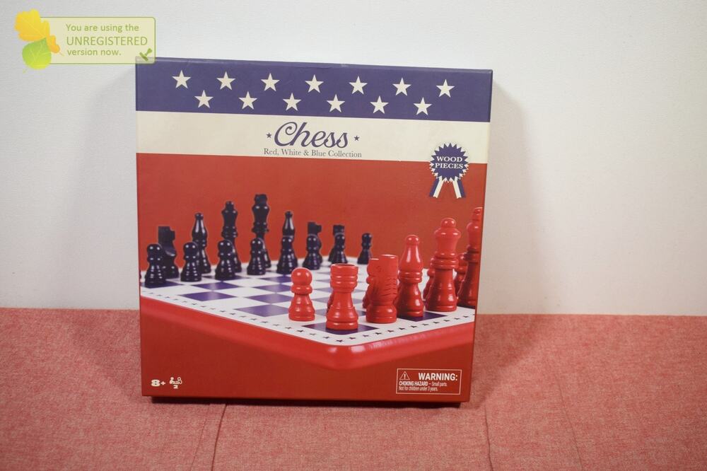 Chess Americana Collection in Red, White, Blue